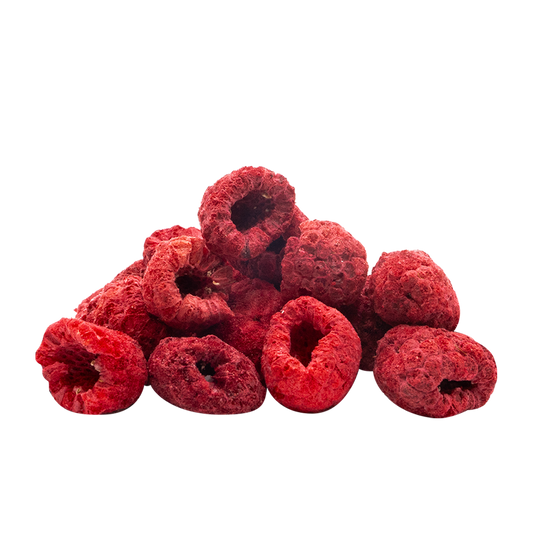 Freeze-Dried Whole Raspberries for Snacking, Baking, or Cocktails