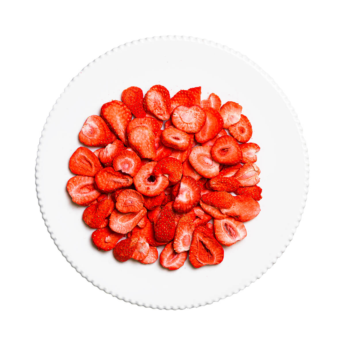 Freeze-Dried Strawberry Slices for Snacking Granola Cereal