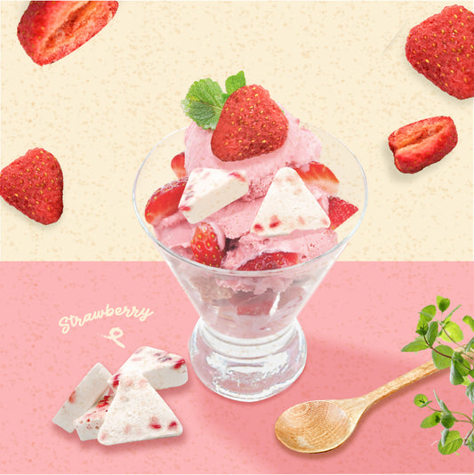 1 lb Freeze-Dried Ice Cream (Strawberry) – Astronaut Snacks Ice Cream – Space Ice Cream – Freeze-Dried Dessert Treats – No Fridge, No Problem