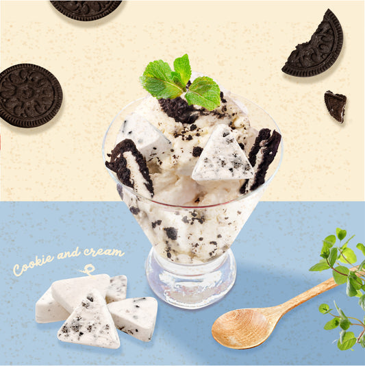 1 lb Freeze-Dried Ice Cream (Cookies & Cream) – Astronaut Snacks Ice Cream – Space Ice Cream – Freeze-Dried Dessert Treats – No Fridge, No Problem