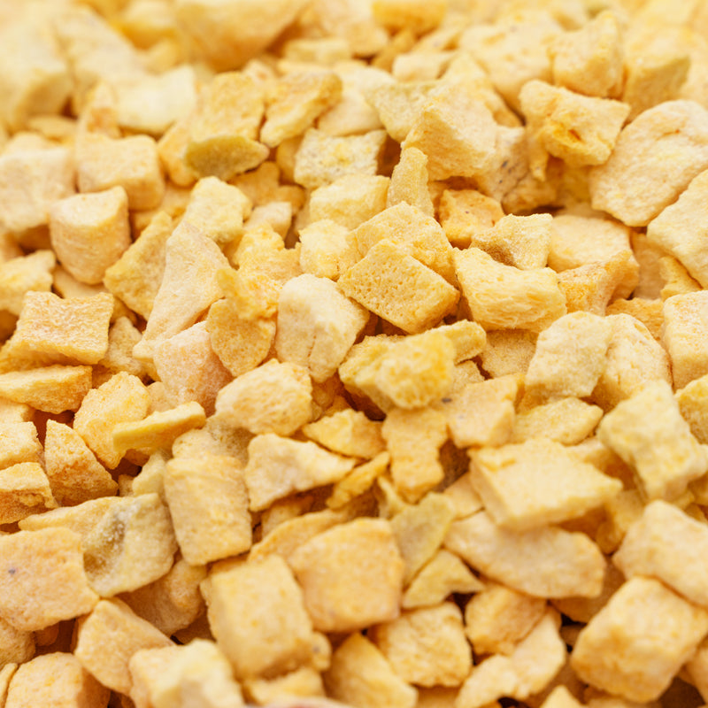 Freeze-Dried Probiotic Yellow Peach Diced Sweetened - Gut Health - Healthy Snack