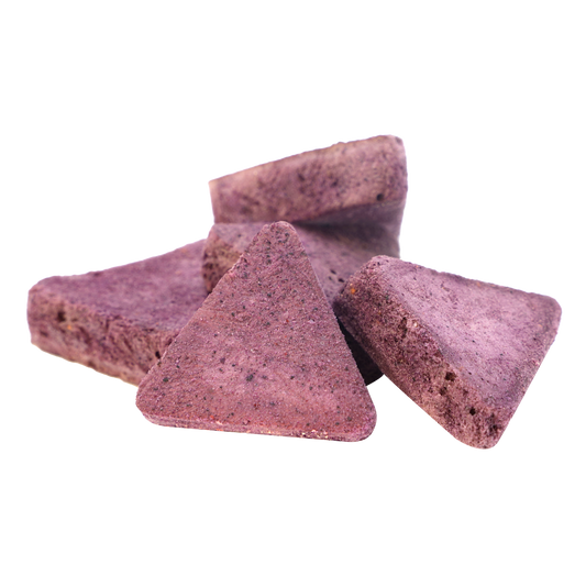 1 lb Freeze-Dried Rice Cake/Crackers (Blueberry) – Healthy Baby Food & Guilt-Free Snack - No Sugar Added - No Preservatives