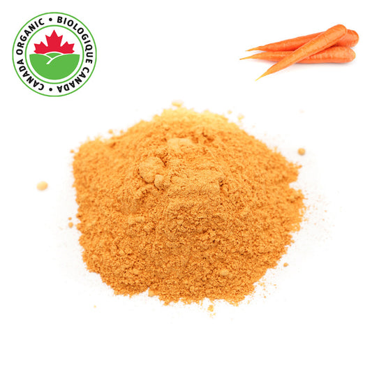 Organic Carrot Powder, 1 lb - 100% Carrots