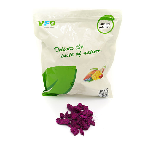 Freeze-Dried Dragon Fruit Chunks - Pitaya Snack - Bulk Supply