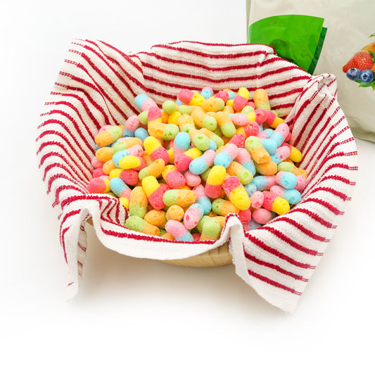 1 lb Freeze-Dried Gummy Worms | Crunchy, Fruity Candy | 1 lb Family Pack | 3-Year Shelf Life