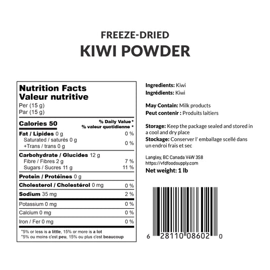 Freeze-Dried Kiwi Powder - Kiwifruit Powder - 40 Mesh