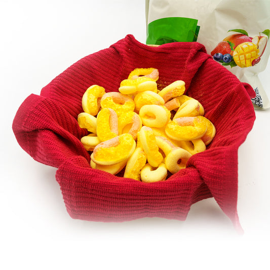 Freeze-Dried Peach Rings – 1 lb Family Pack | Crunchy Fruity Candy