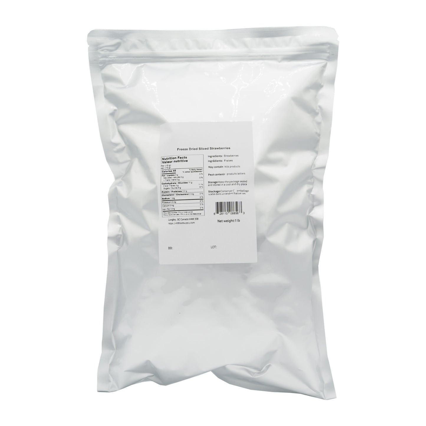 Freeze-Dried Strawberry Slices for Snacking Granola Cereal