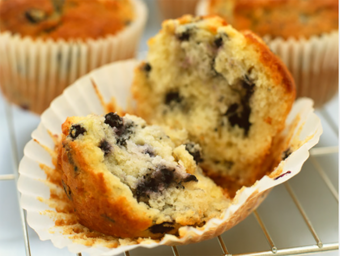 freeze-dried blueberry muffins