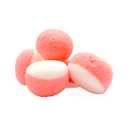 1 lb Freeze-Dried Pink Strawberry Puffs Gummy | Crunchy, Fruity Candy | 1 lb Family Pack | 3-Year Shelf Life