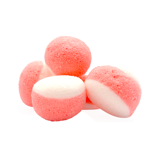 1 lb Freeze-Dried Pink Strawberry Puffs Gummy | Crunchy, Fruity Candy | 1 lb Family Pack | 3-Year Shelf Life