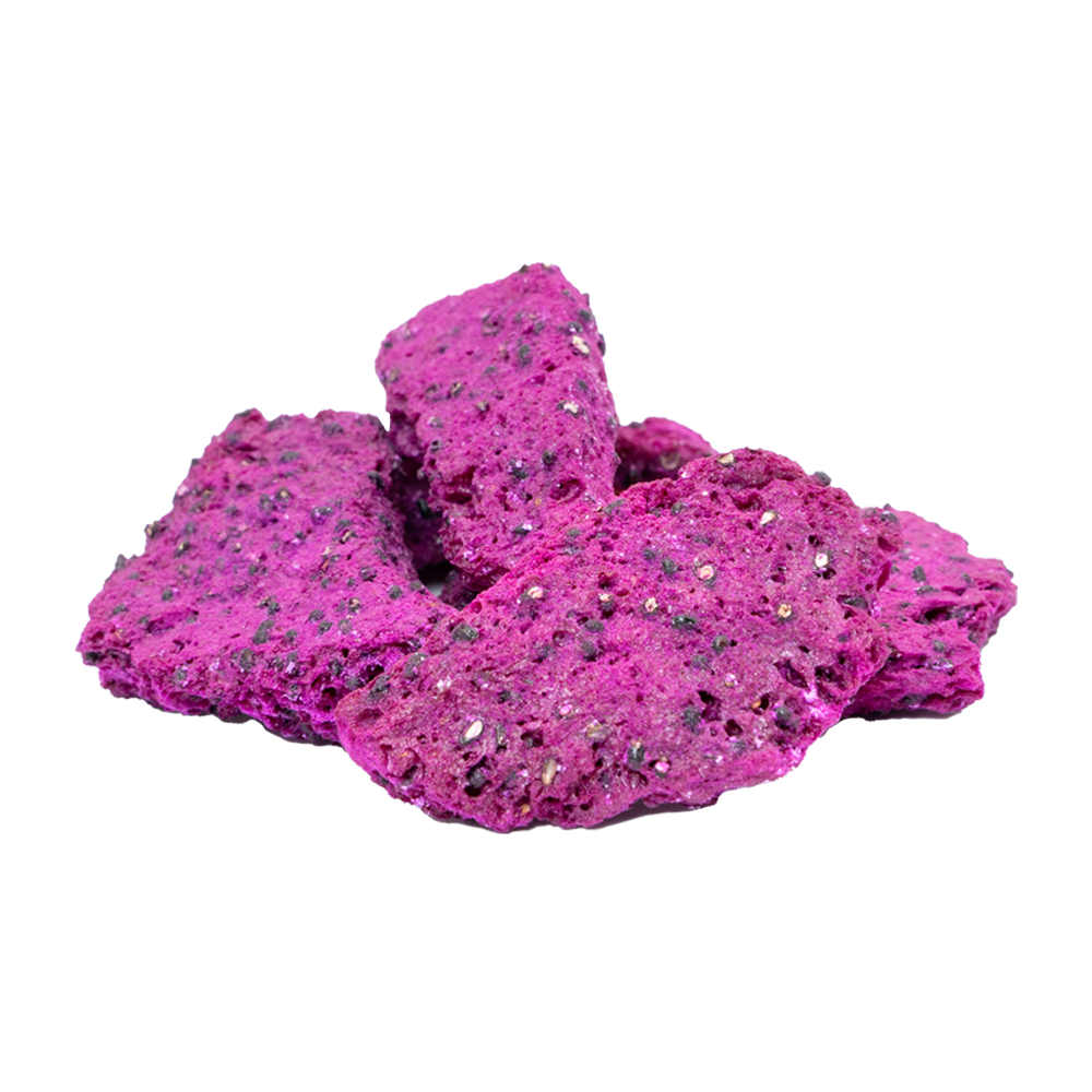 Freeze-Dried Dragon Fruit Chunks - Pitaya Snack - Bulk Supply