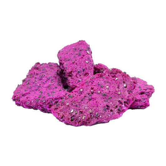Freeze-Dried Dragon Fruit Chunks - Pitaya Snack - Bulk Supply