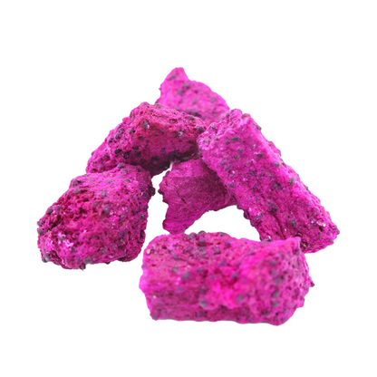 Freeze-Dried Dragon Fruit Chunks - Pitaya Snack - No Prep Snack - Healthy Snack - No Sugar Added - Dragon Fruit Wholesale Bulk Supply