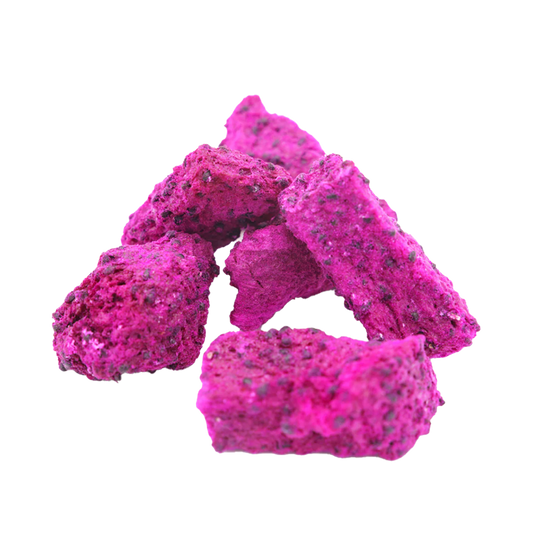 Freeze-Dried Dragon Fruit Chunks - Pitaya Snack - No Prep Snack - Healthy Snack - No Sugar Added - Dragon Fruit Wholesale Bulk Supply