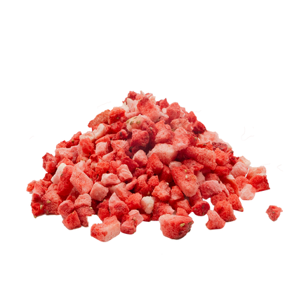 Freeze-Dried Strawberries Diced Contains Sugar - Freeze Dried Strawberries Bulk - Sweetened Strawberries Supply