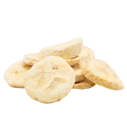 Freeze-Dried Banana Sliced - Banana Slices - Freeze-Dried Banana Chips - Ready to Eat - Up to 97% Nutrients Retained - School Lunch - Camping Food