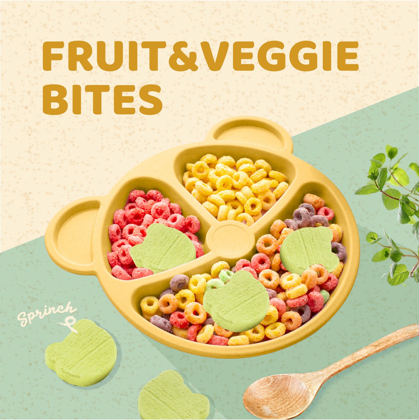 Freeze-Dried Fruit & Veggie Bites (Kale Flavor) – No Sugar, Additives, or Preservatives Added