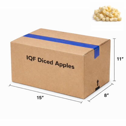 IQF Frozen Diced Apples - Bulk 22 lb Case | Foodservice & Bakery Ingredient (Pickup Only)