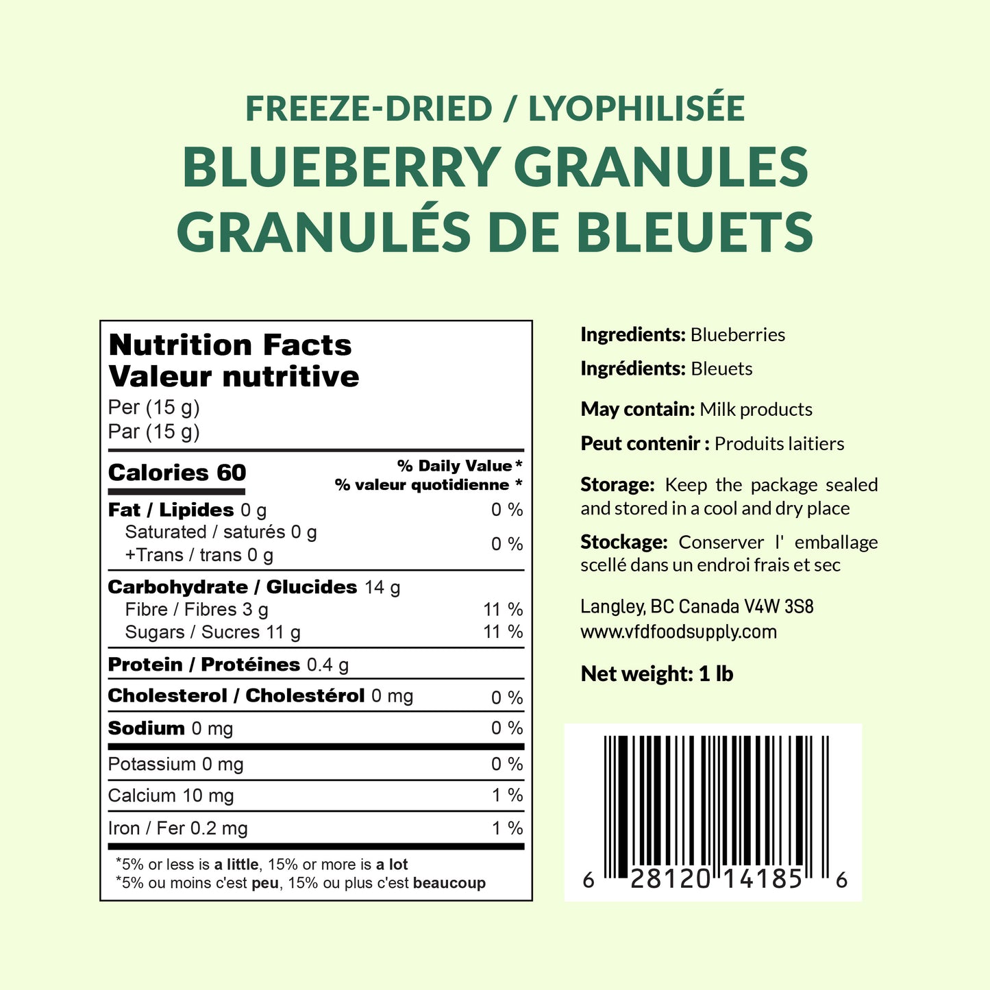 Freeze-Dried Blueberry Granules - Blueberry Fragments - Essential Ingredient for Blueberry Muffin / Blueberry Cake / Blueberry Waffle / Blueberry Scones