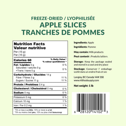 Freeze-Dried Apple Slices | 100% Natural Healthy Snacks - Fuji Apples - Vitamin C Boost - Naturally Sweet, Dried Apple Crisp
