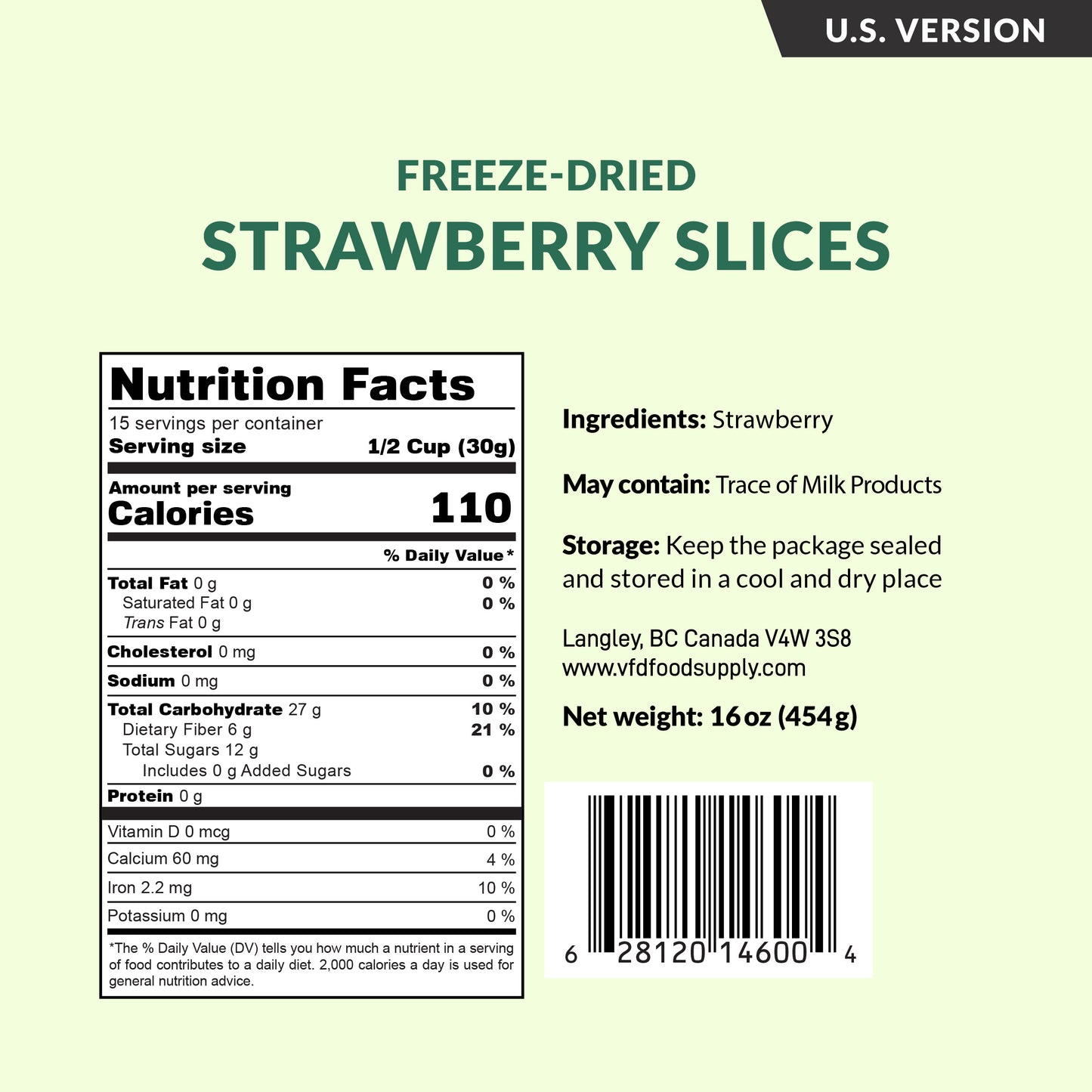 Freeze-Dried Strawberry Slices for Snacking Granola Cereal