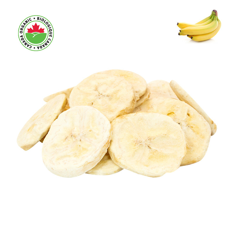Organic Freeze-Dried Banana Slices, 1 lb