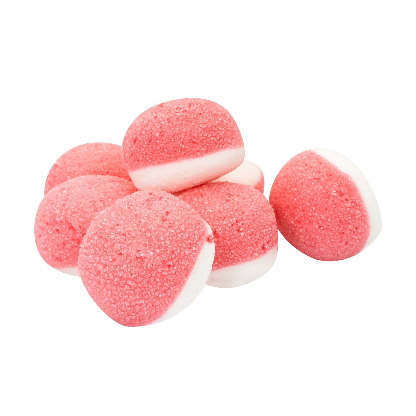 Freeze-Dried Pink Strawberry Puffs Gummy, 1 lb Family Pack | Crunchy Fruity Candy | 3-Year Shelf Life