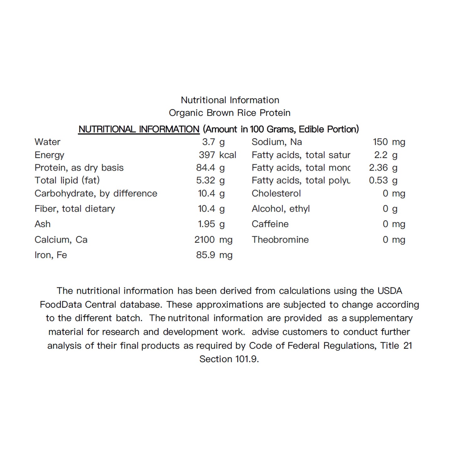 Organic Brown Rice Protein Powder 1 lb - 80% Protein