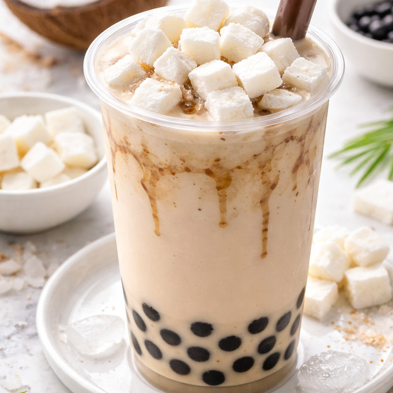 Freeze-Dried Sweetened Coconut Dices| Diced Coconut Chunks Bulk Supply Bubble Tea Topping