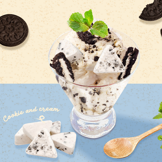 Freeze-Dried Ice Cream (Cookies & Cream), 1 lb  – Astronaut Snacks Ice Cream – Space Ice Cream – Freeze-Dried Dessert Treats – No Fridge, No Problem