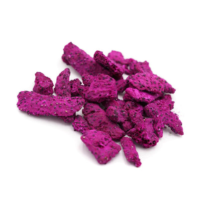 Freeze-Dried Dragon Fruit Chunks - Pitaya Snack - Bulk Supply