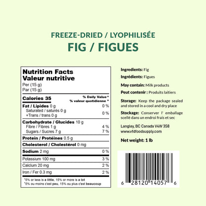 Freeze-Dried Figs - Wholesale Freeze Dried Figs Halved - Fig Snack - Fig Cake - Salad Ingredient