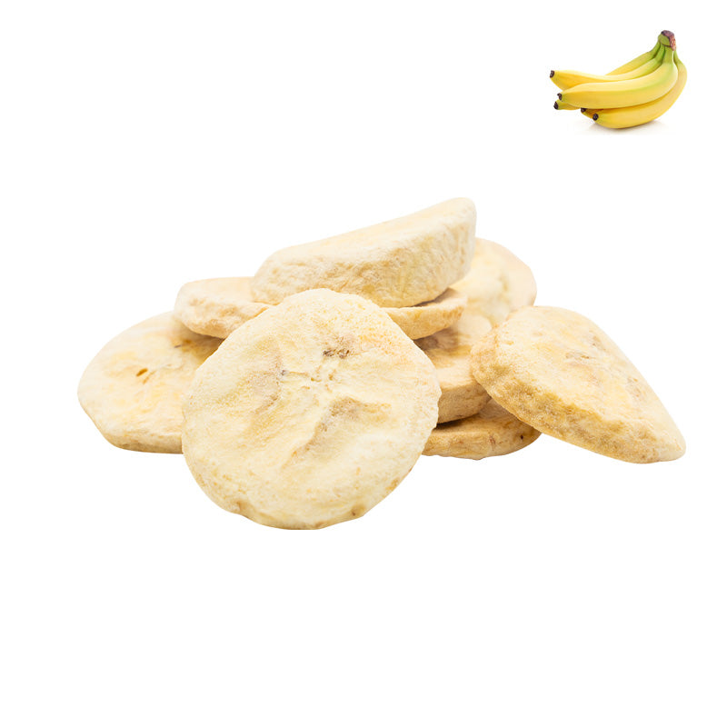 Freeze-Dried Banana Slices - Healthy Banana Chips for School Lunches, Hiking & Camping Food