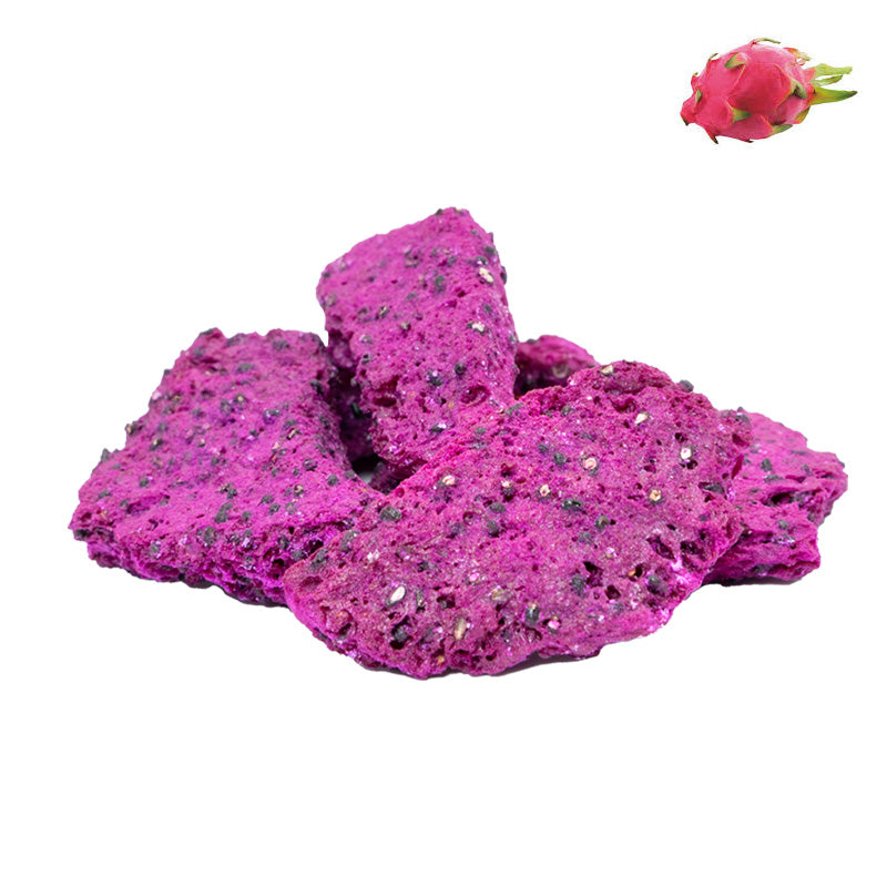 Freeze-Dried Dragon Fruit Chunks - Pitaya Snack - Bulk Supply