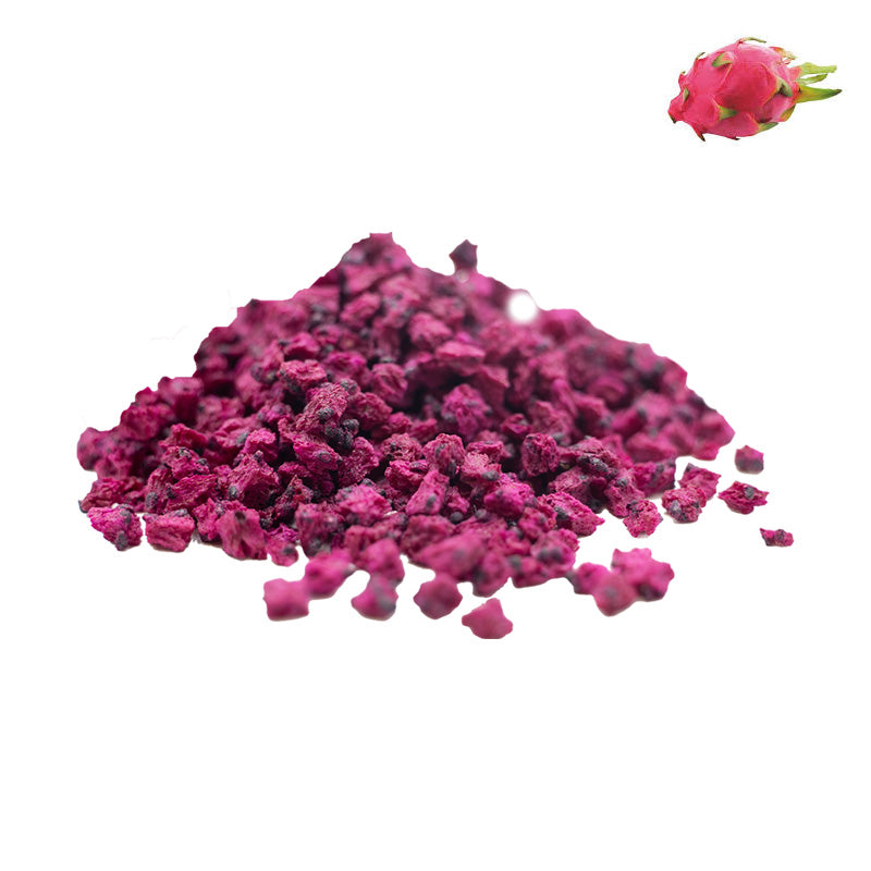 Freeze-Dried Dragon Fruit Diced For Baking and Snacks - Dragon Fruit Dices - Pitaya Diced - Tropical Drinks Recipe - Dragon Fruit Shake - Dragon Fruit Smoothie