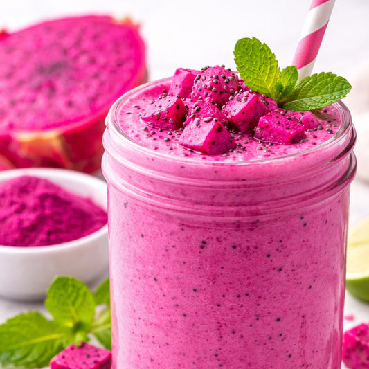 Freeze-Dried Dragon Fruit Powder - Pitaya Powder - No Additives - Non GMO - Dragon Fruit Smoothie