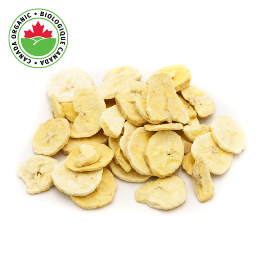 Freeze-Dried Organic Banana Slices 1 lb - Ready to Eat Healthy Snacks