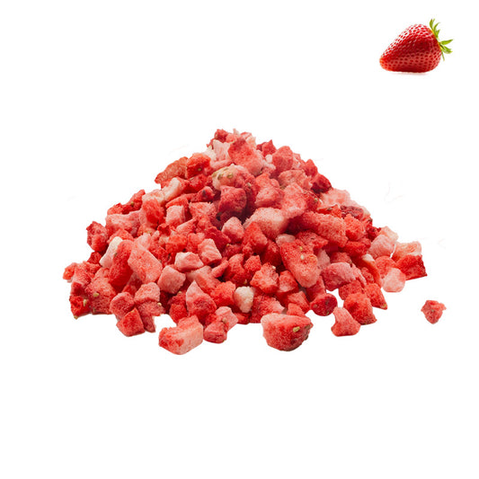 Freeze-Dried Diced Strawberries (Sweetened) - Bulk Dried Strawberry Dices Supply