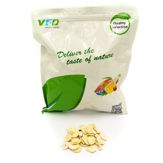 Freeze-Dried Organic Banana Slices 1 lb - Ready to Eat Healthy Snacks
