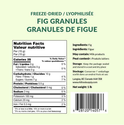 Freeze-Dried Figs Granules - Wholesale Freeze Dried Diced Figs - Fig Snack - Fig Cake - Salad Ingredient