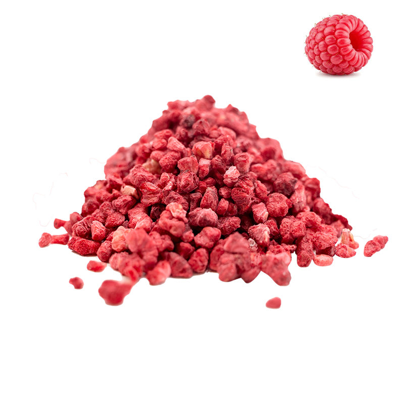 Freeze-Dried Raspberry Granulated - Raspberry Granules - Raspberry Chocolate Trail Mix Ingredient - Raspberry Scones
