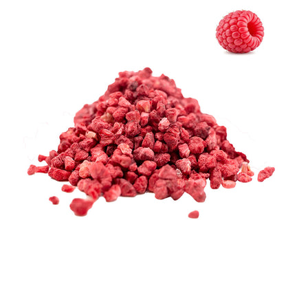 Freeze-Dried Raspberry Granulated - Raspberry Granules - Raspberry Chocolate Trail Mix Ingredient - Raspberry Scones