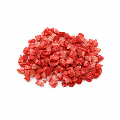 Freeze-Dried Strawberries (Diced) - No Sugar Added - Trail Mix - Bulk Baking & Chocolate Filling Ingredient