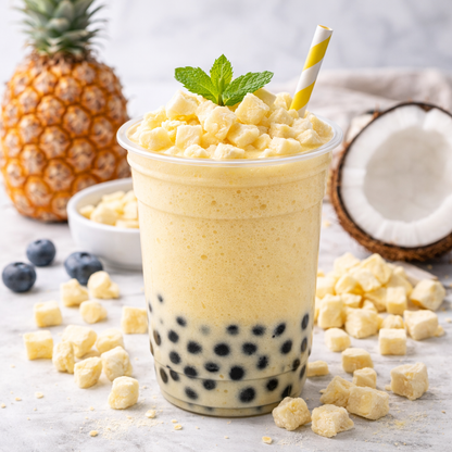 Freeze-Dried Pineapple Diced - Pineapple Dices Granules - Trail Mix Ingredient - No Sugar Added - Fruit Salad