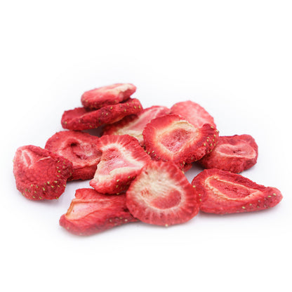 Freeze-Dried Strawberries Sliced For Baking or Snacks - Ready to Eat - Family Size Freeze-Dried Strawberry Snack - Strawberry Cookies - Strawberry Cake